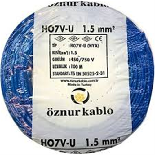 ÖZNUR 1,5 NYA KABLO MAVİ
